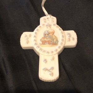 Precious Moments The First Noel cross ornament